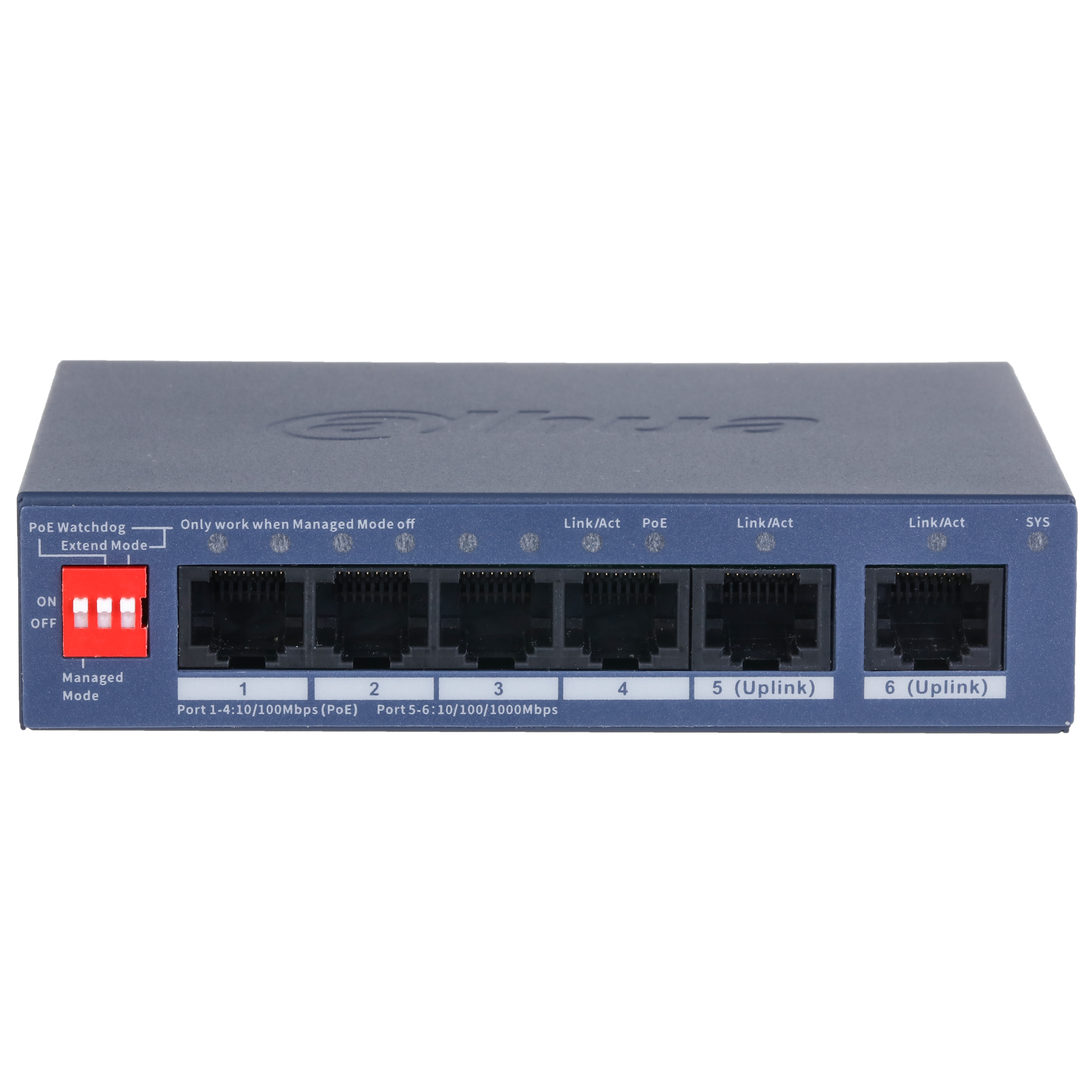 Dahua CS4006-4ET2GT-36 6-Port Cloud Managed Desktop Switch with 4-Port PoE