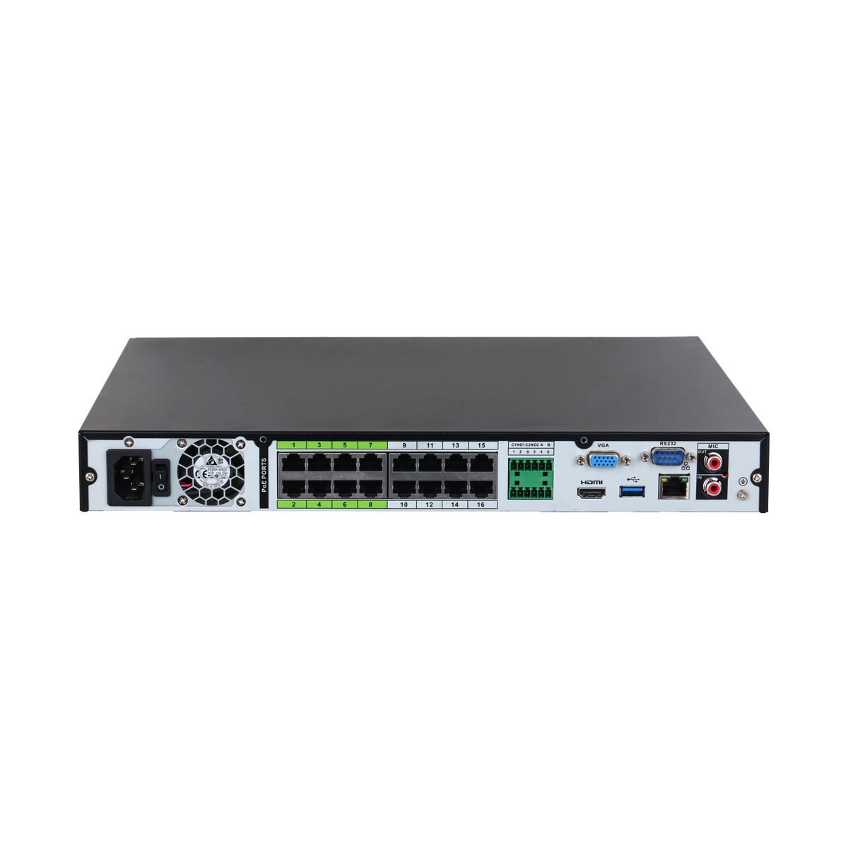 DAHUA NVR5216-16P-EI Grabador de video en red WizSense de 16 canales 2HDD
