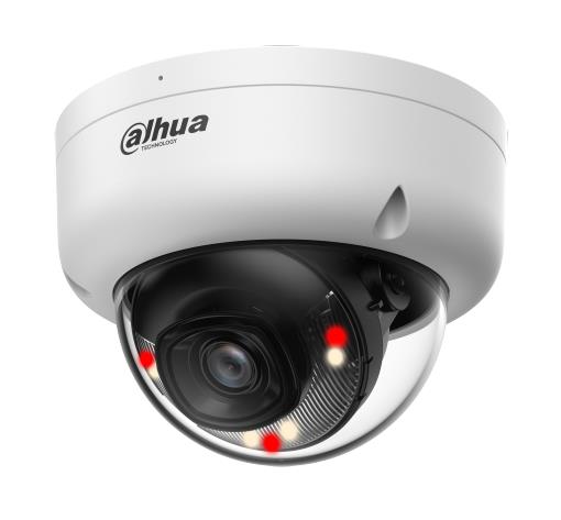 Cámara de red domo DAHUA IPC-HDBW1239E1-A-IL-0280B-S6 de 2MP 2.8mm PoE
